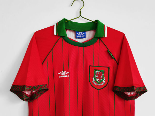 País de Gales 1° Uniforme 1994 - Imagem 2